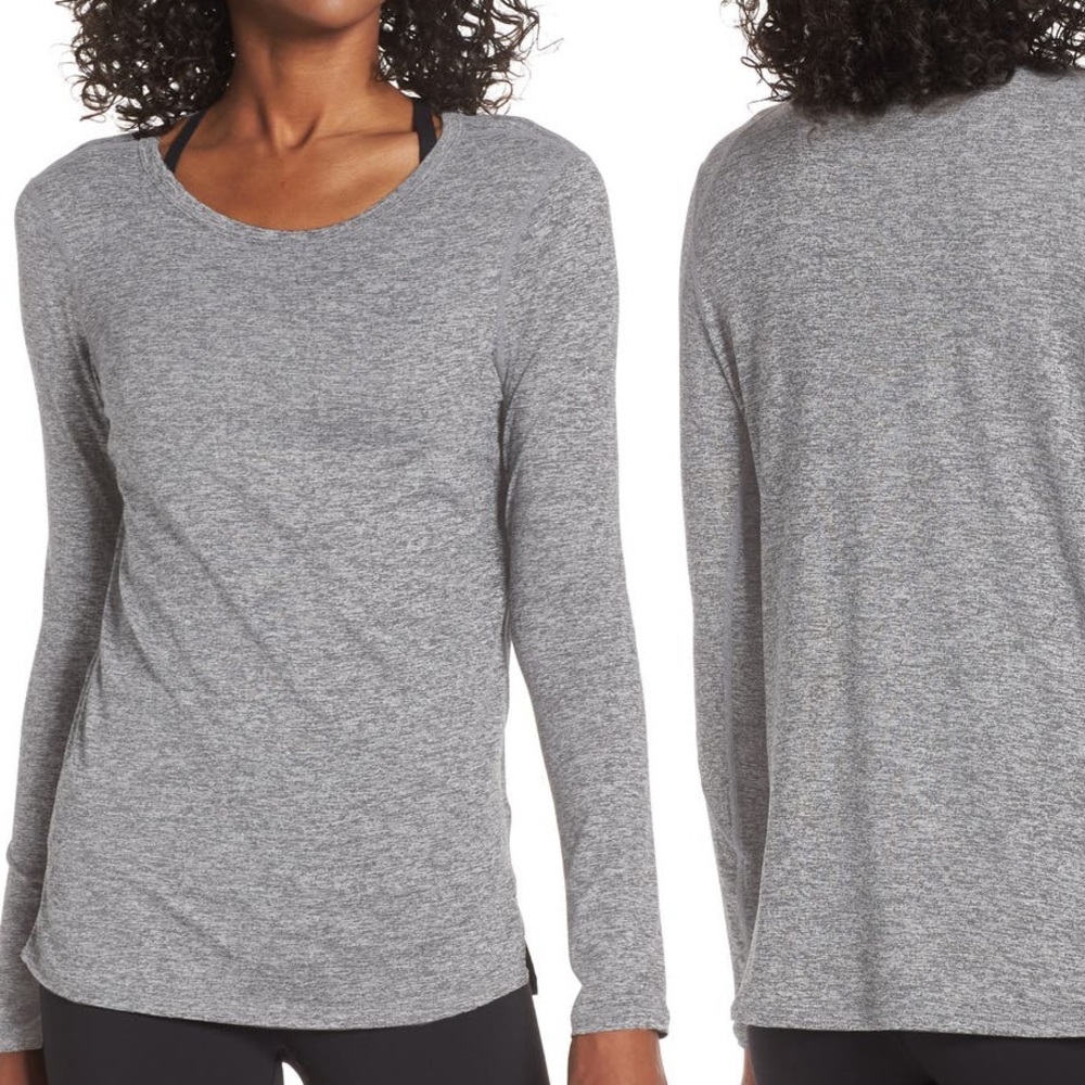 Buttery soft ZELLA long sleeve shirt. Great for the gym or out on the go.
